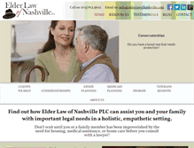 Tablet Screenshot of elderlawofnashville.com